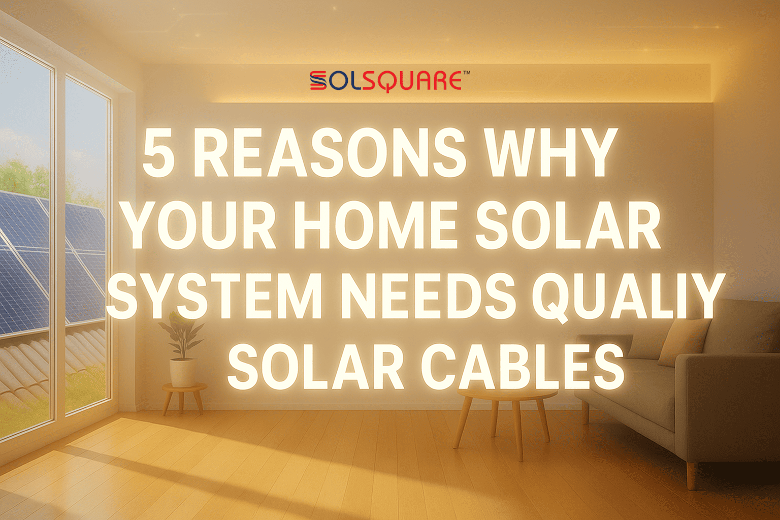 5 Reasons Why Your Home Solar System Needs Quality Solar Cables